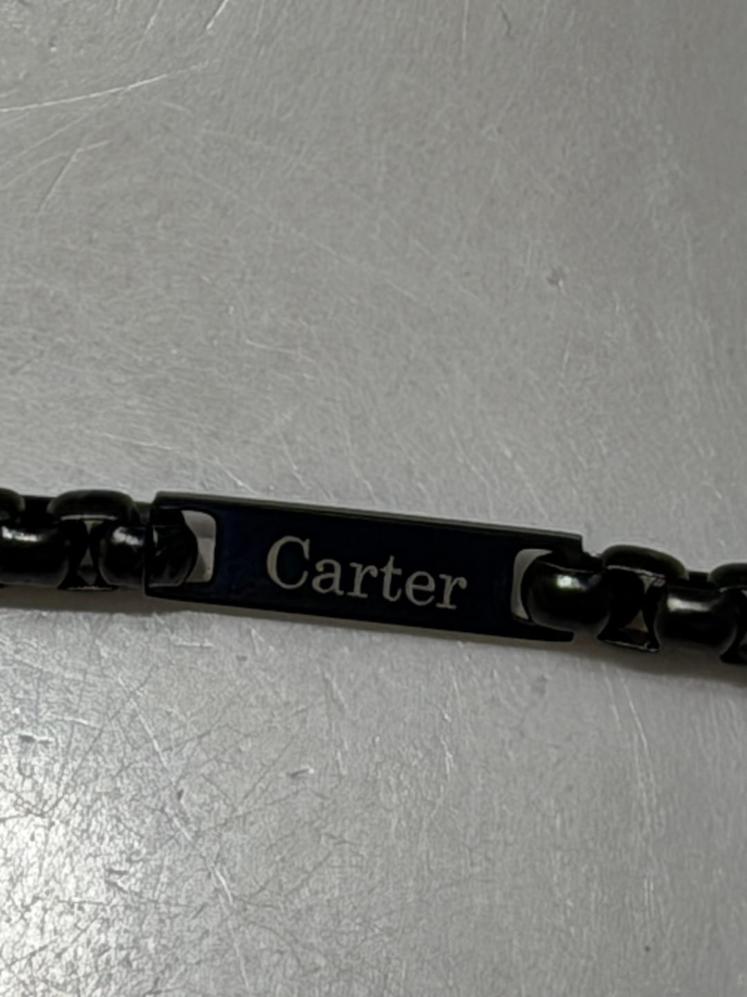 Customer photo review of Men's Name Plate Chain Necklace