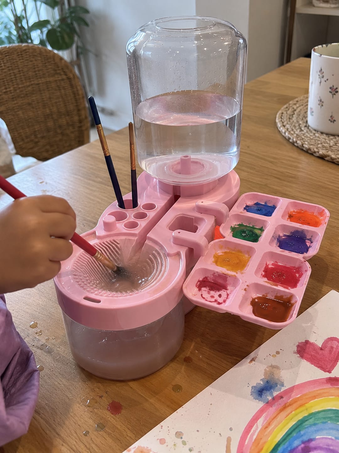 Customer photo review of Brush Cleaning Station