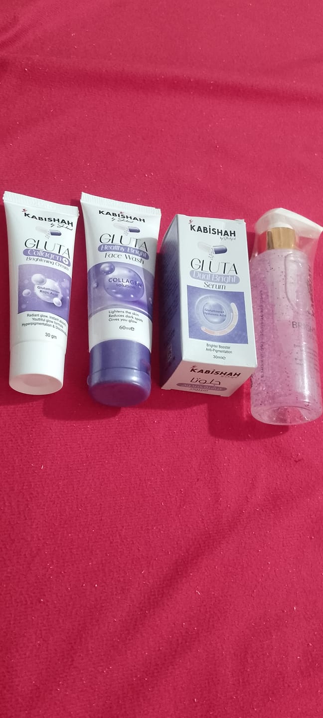 Customer photo review of LuminaBright Whitening Face Wash