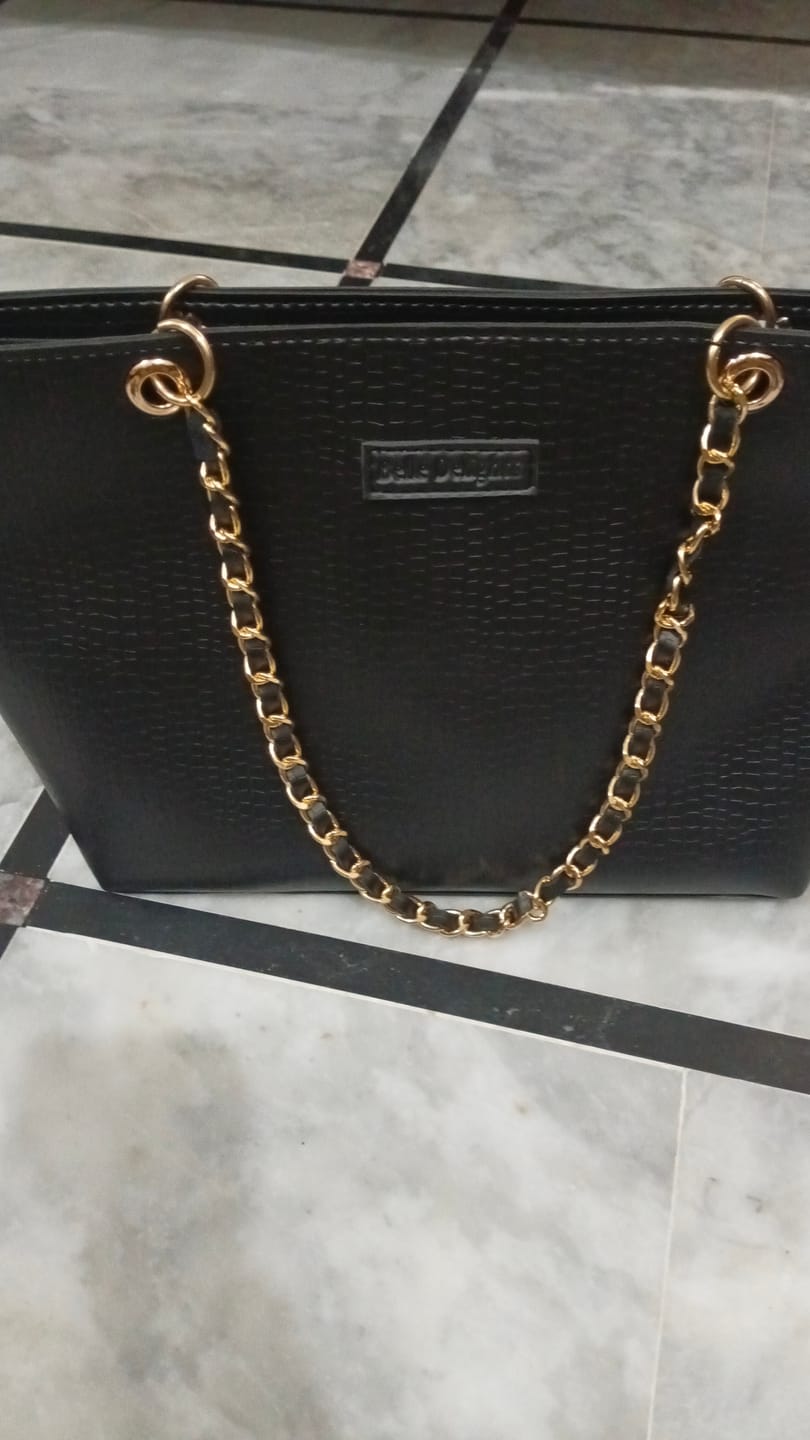 Customer photo review of Black New Wave Tote Bag