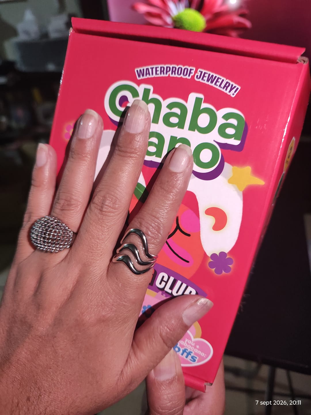 Customer photo review of Anillo Hattie Plata