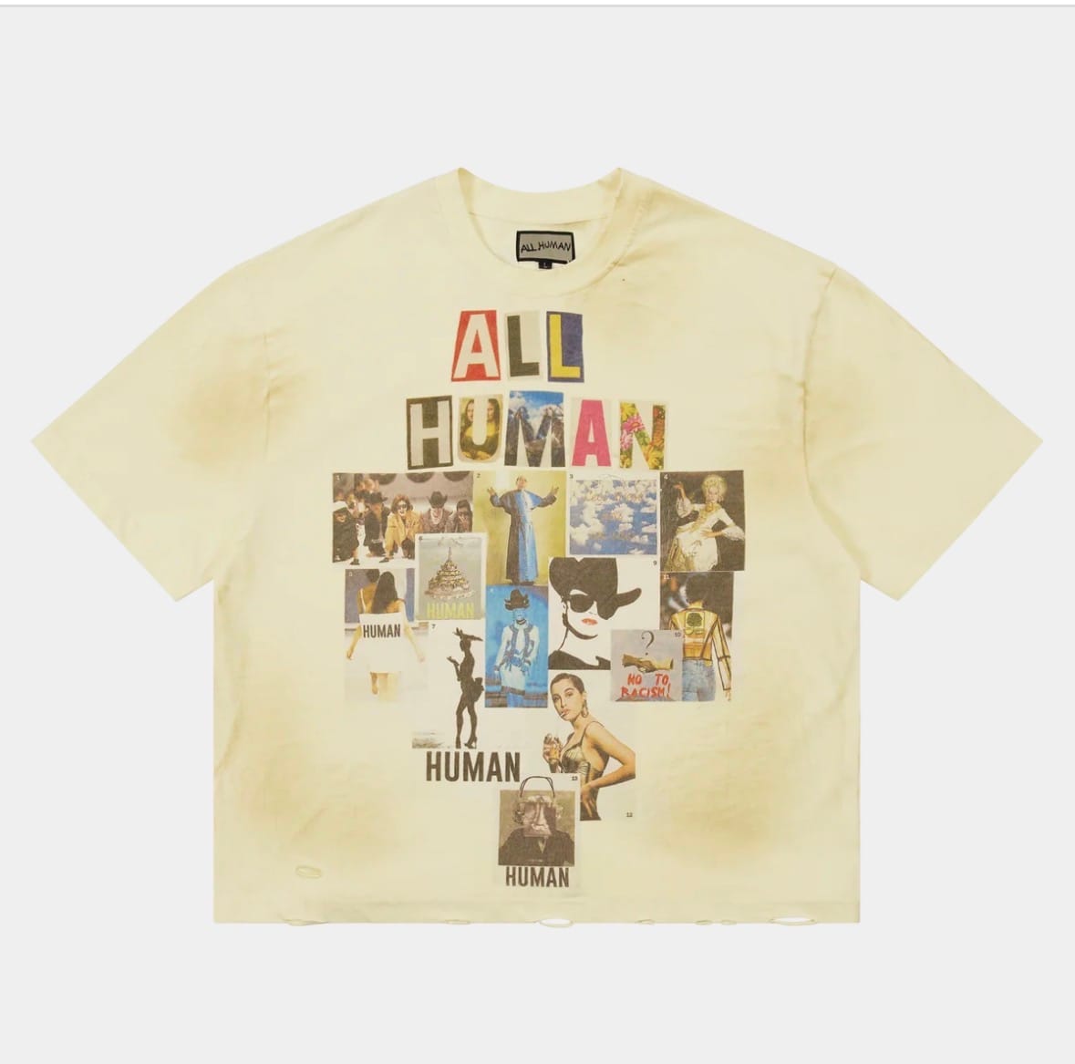 Customer photo review of All Human Copy & Paste Tee Cream