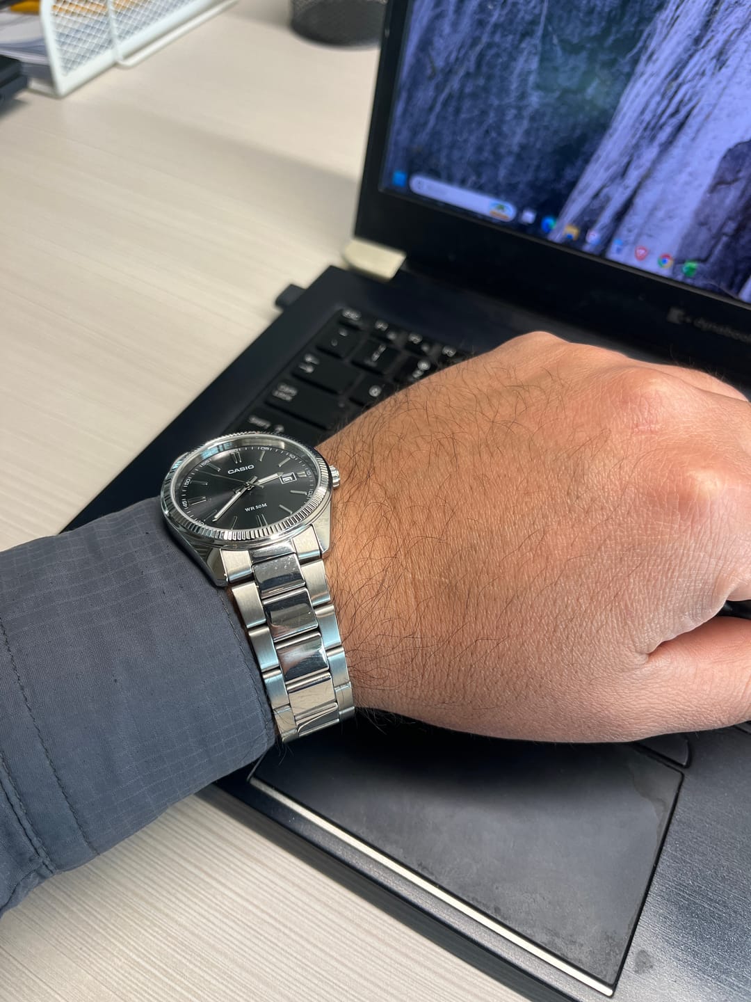 Customer photo review of Correa De Repuesto Casio Bands 71604002 (F-91W, F-105W, etc.)