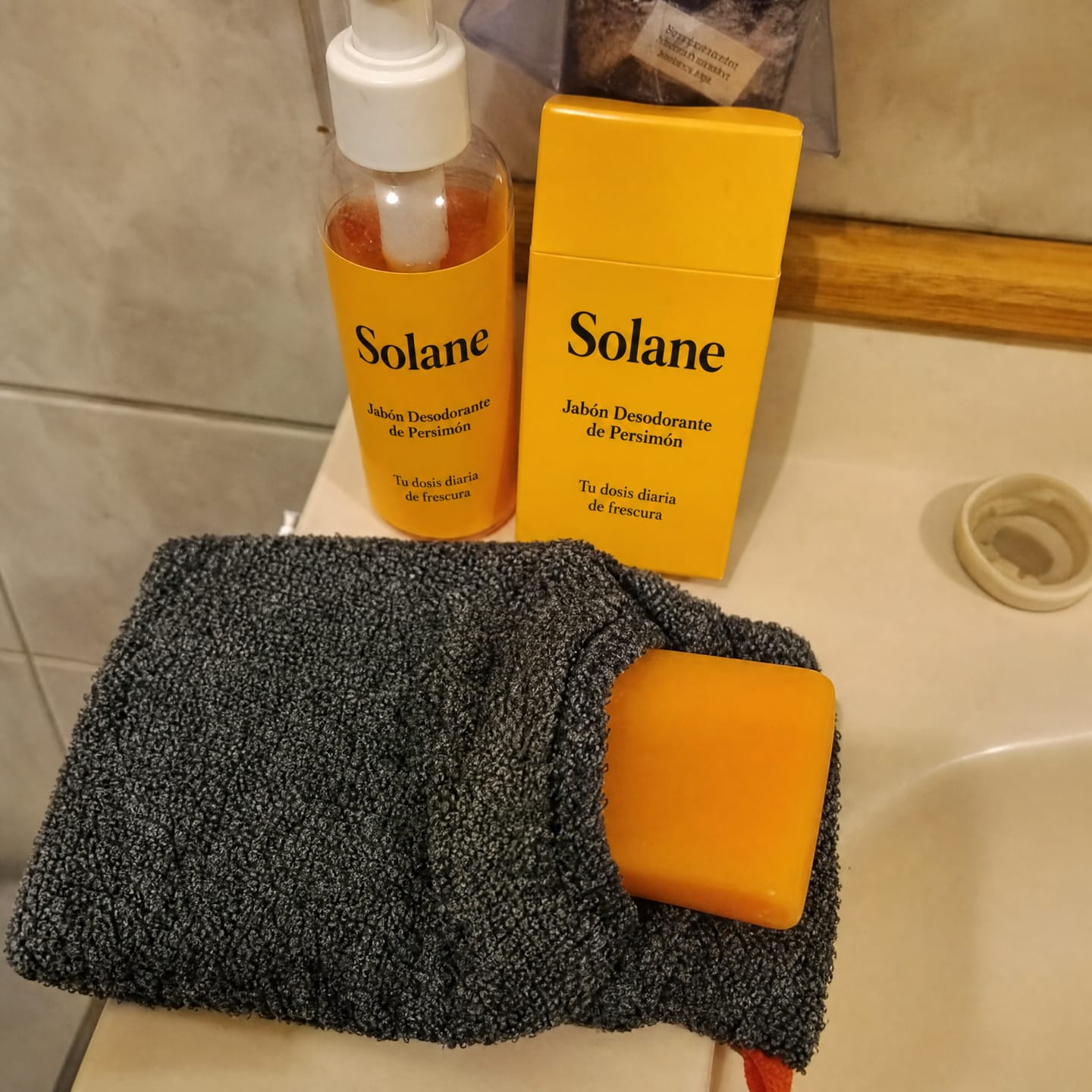 Customer photo review of Jabón Antiolor de Caqui Japonés
