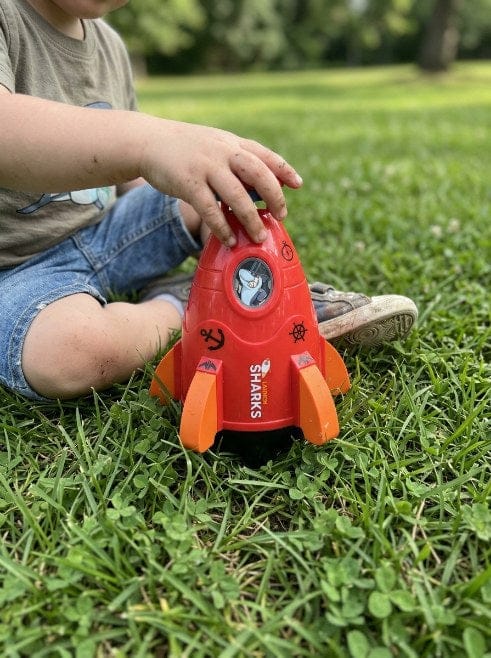 Customer photo review of Wasserrakete Gartenspielzeug | Raketen Sprinkler Pumpe Outdoor Sommerspaß