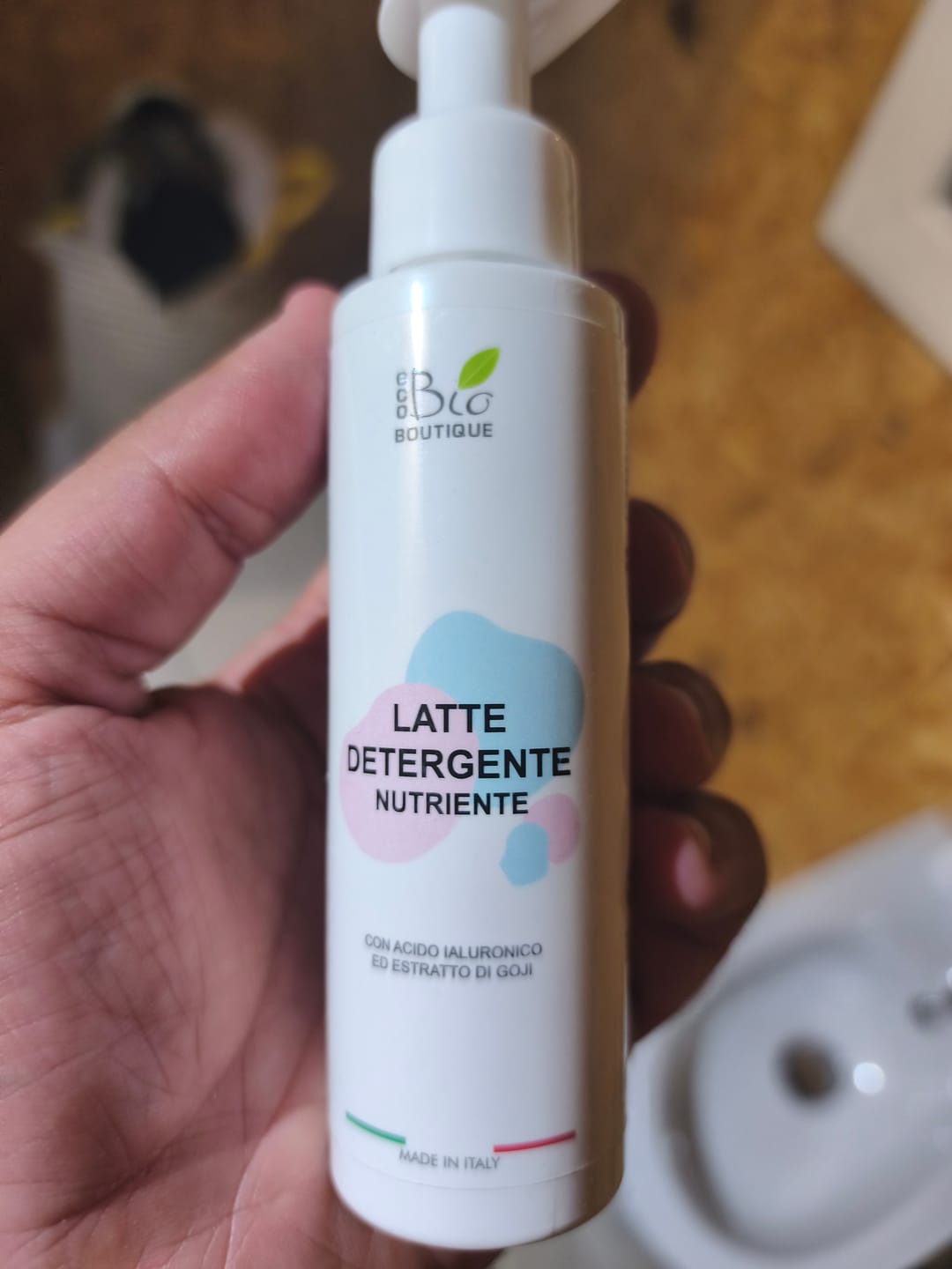 Customer photo review of Latte Detergente Nutriente