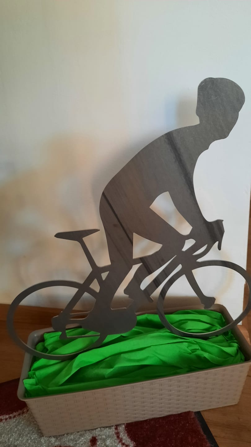 Customer photo review of Gartenstecker Radfahrer