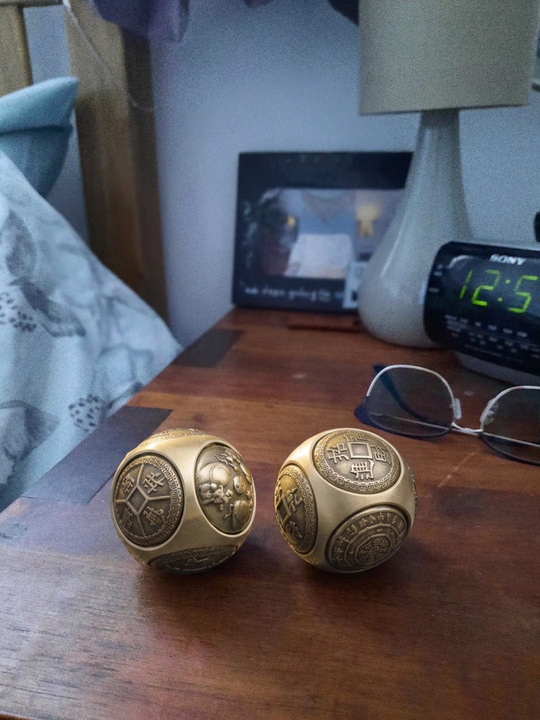 Customer photo review of The Fortune Peace Coin Sphere Pair