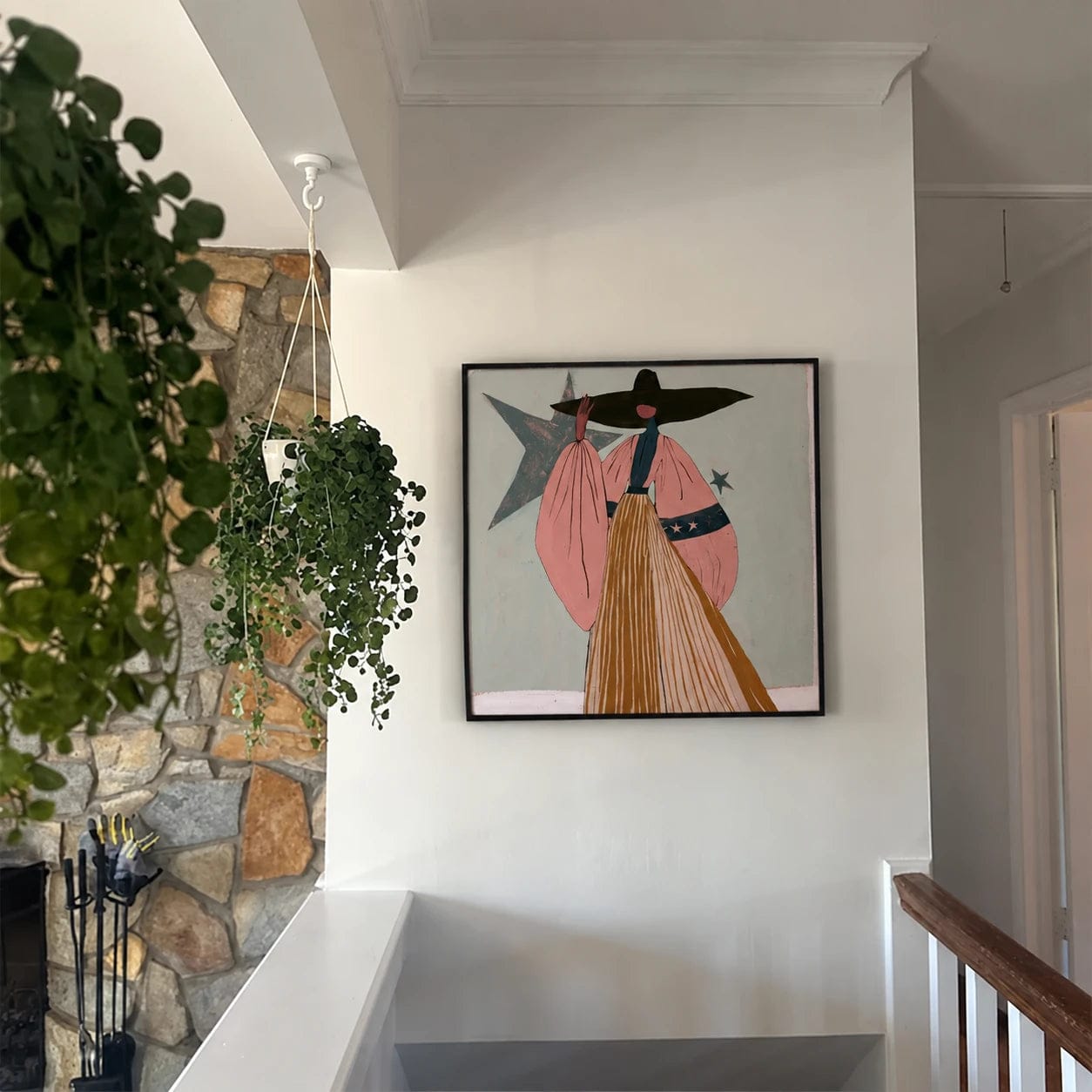 Customer photo review of Modern Folk Art ｜ Wanderer Beneath the Stars