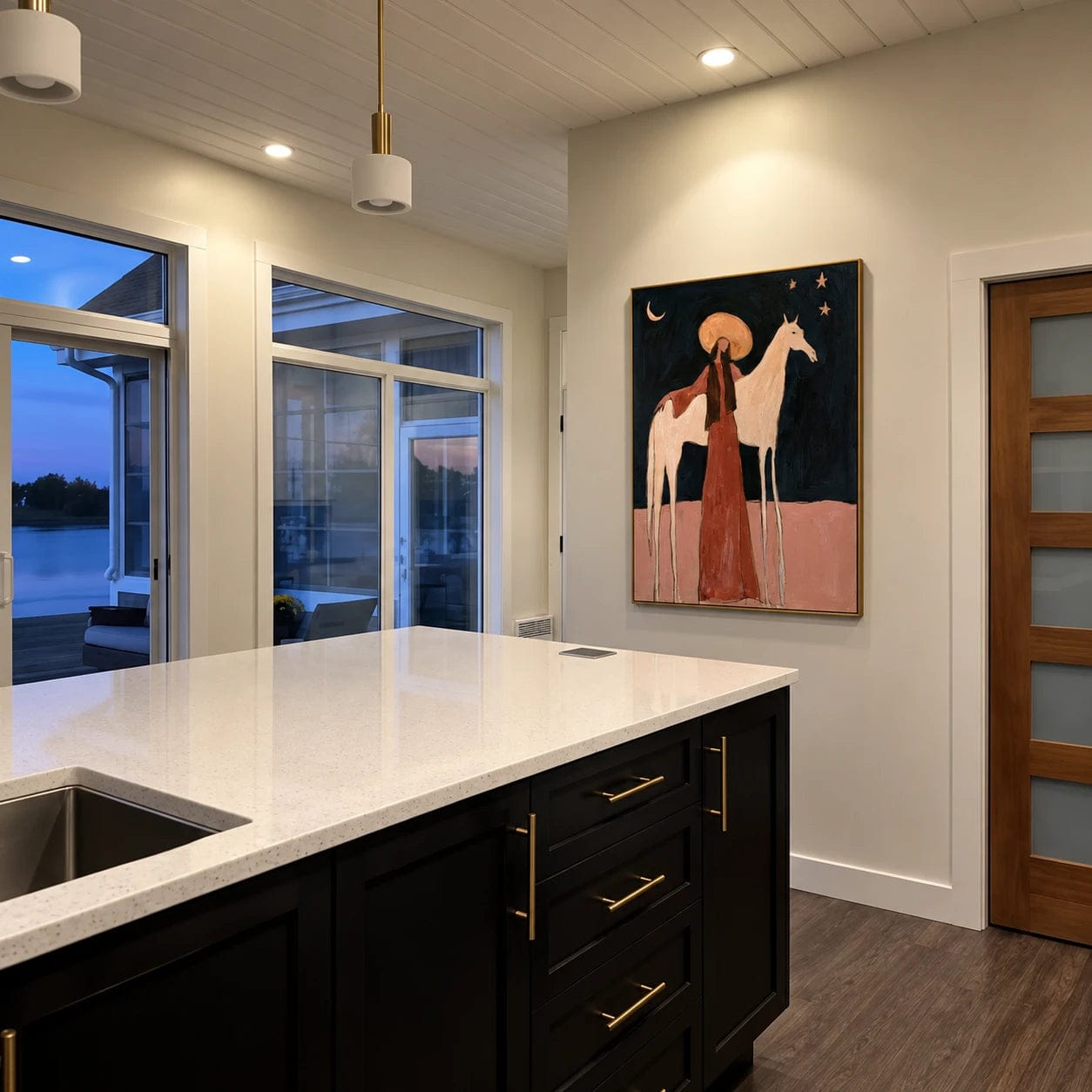 Customer photo review of Modern Folk Art ｜ Moonlit Companion