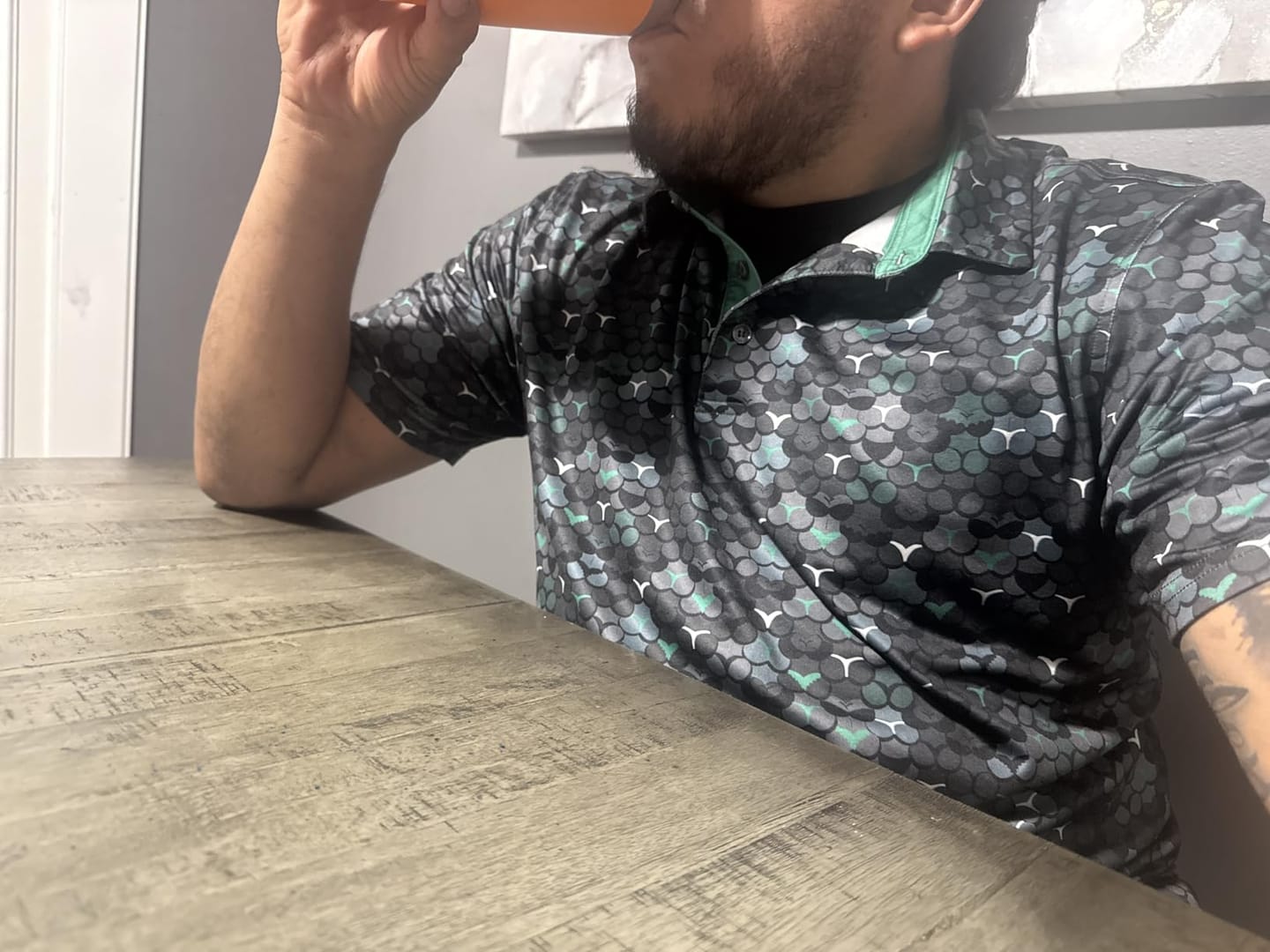 Customer photo review of Shadow Matrix Golf Polo