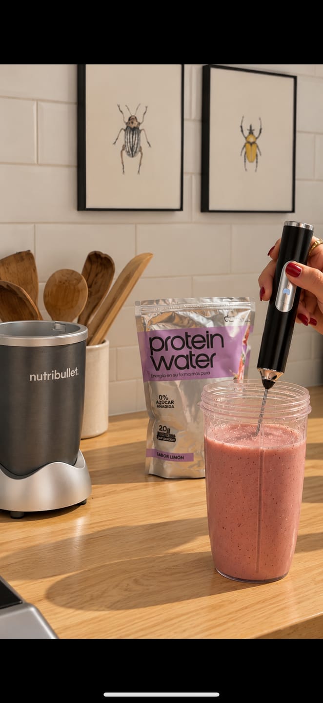 Customer photo review of protein water mango