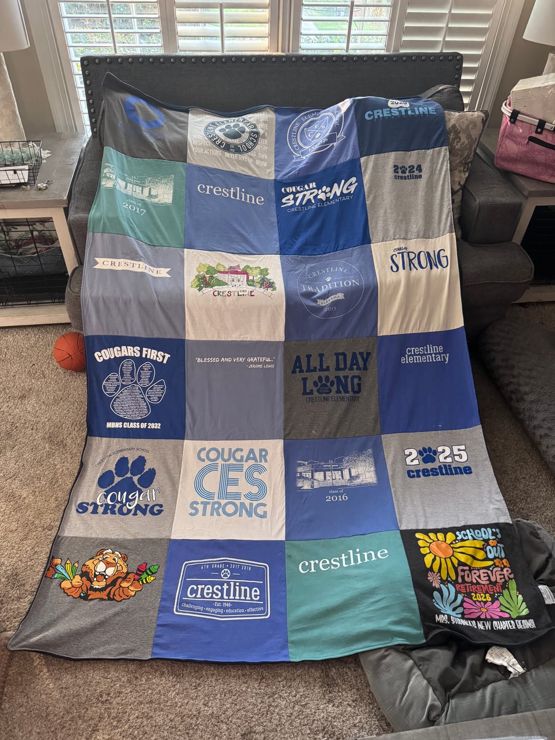 Customer photo review of Project Repat T-Shirt Quilt