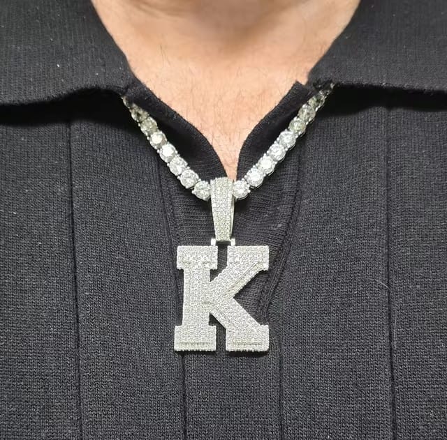 Customer photo review of 2mm 3mm 4mm 5mm 6.5mm Moissanite Tennis Necklace, 925 Silver Gold-Plated
