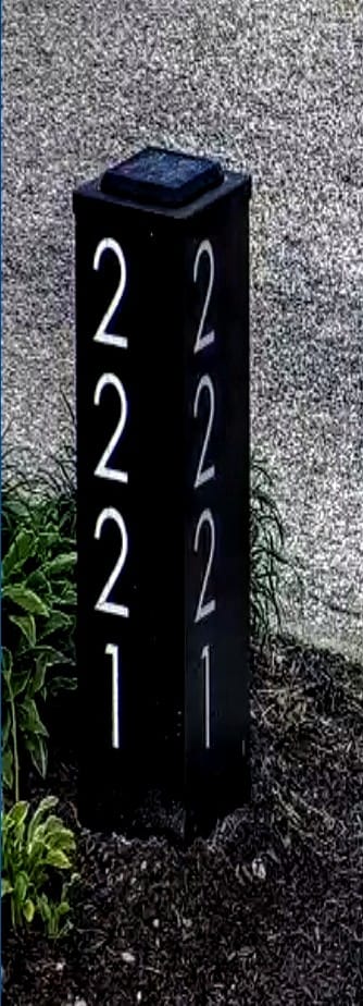 Customer photo review of Lid and Solar Light (Does not include the sign)