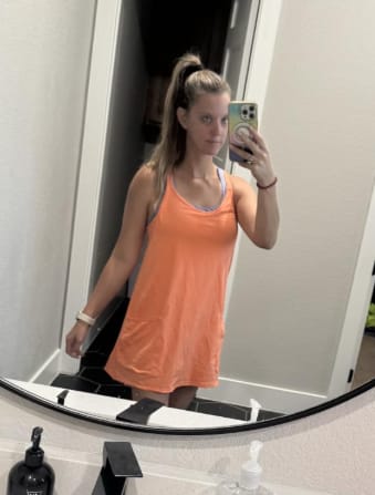 Customer photo review of The Everyday Mini Dress