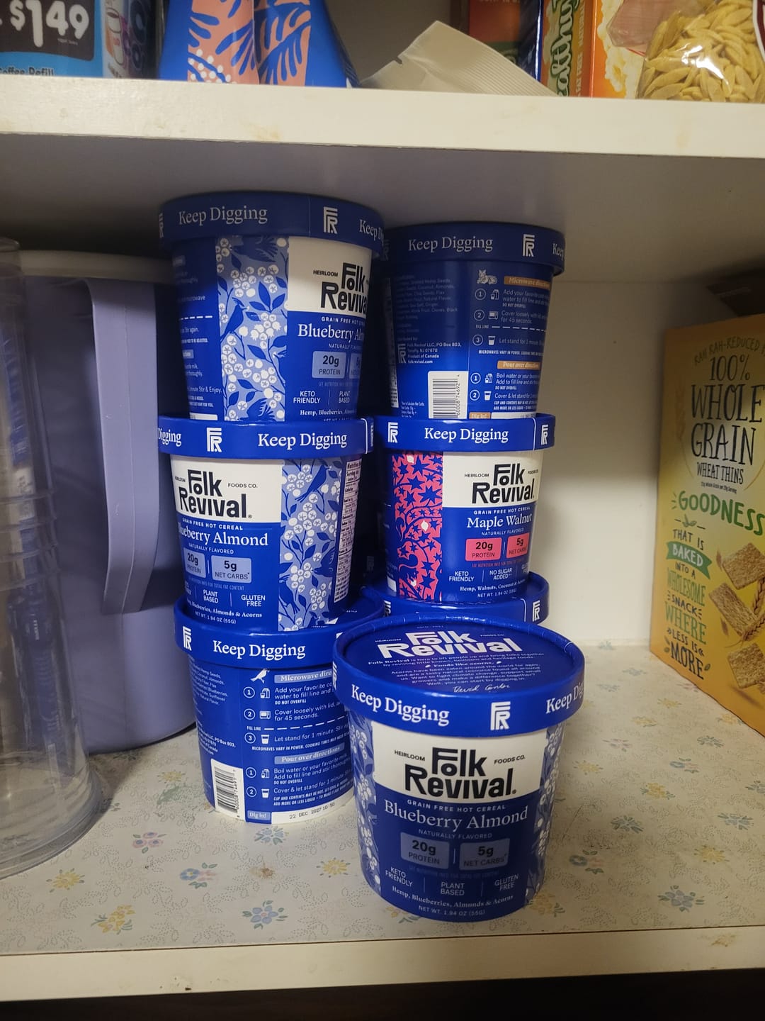 Customer photo review of Variety Pack - Keto Instant 'Oatmeal'