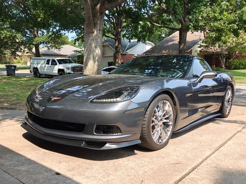 Customer photo review of Corvette C6 Base | ZR1 Conversion Front Splitter Lip & Side Skirts Rocker Panels