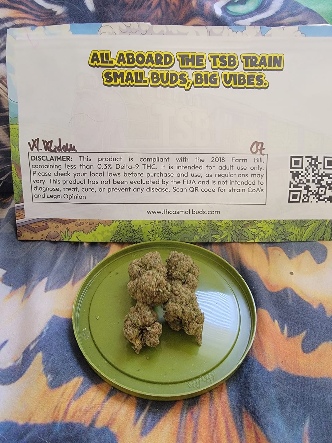 Customer photo review of White Widow THCA Flower