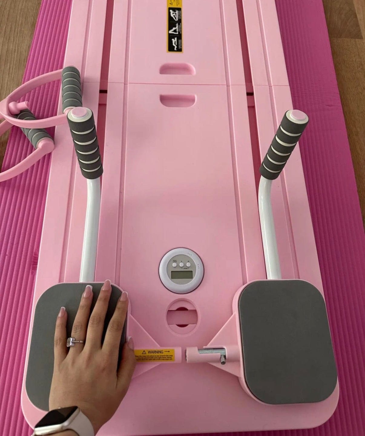 Customer photo review of Flovira Pilates Reformer Board
