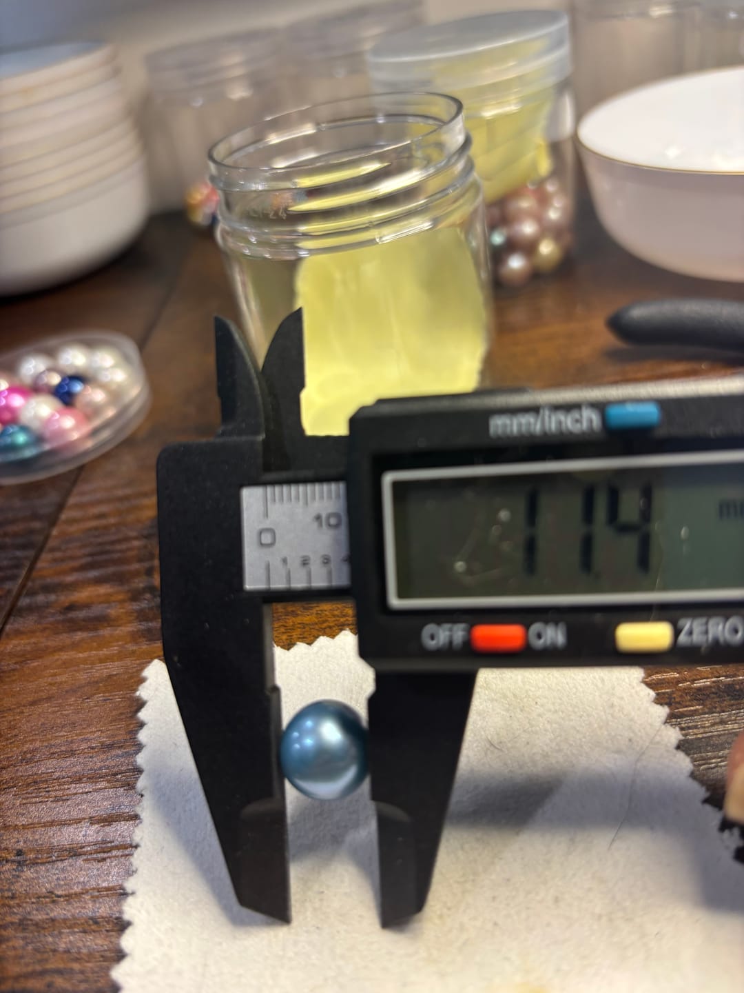 Customer photo review of Akoya Oyster - Edison Pearl 9+mm