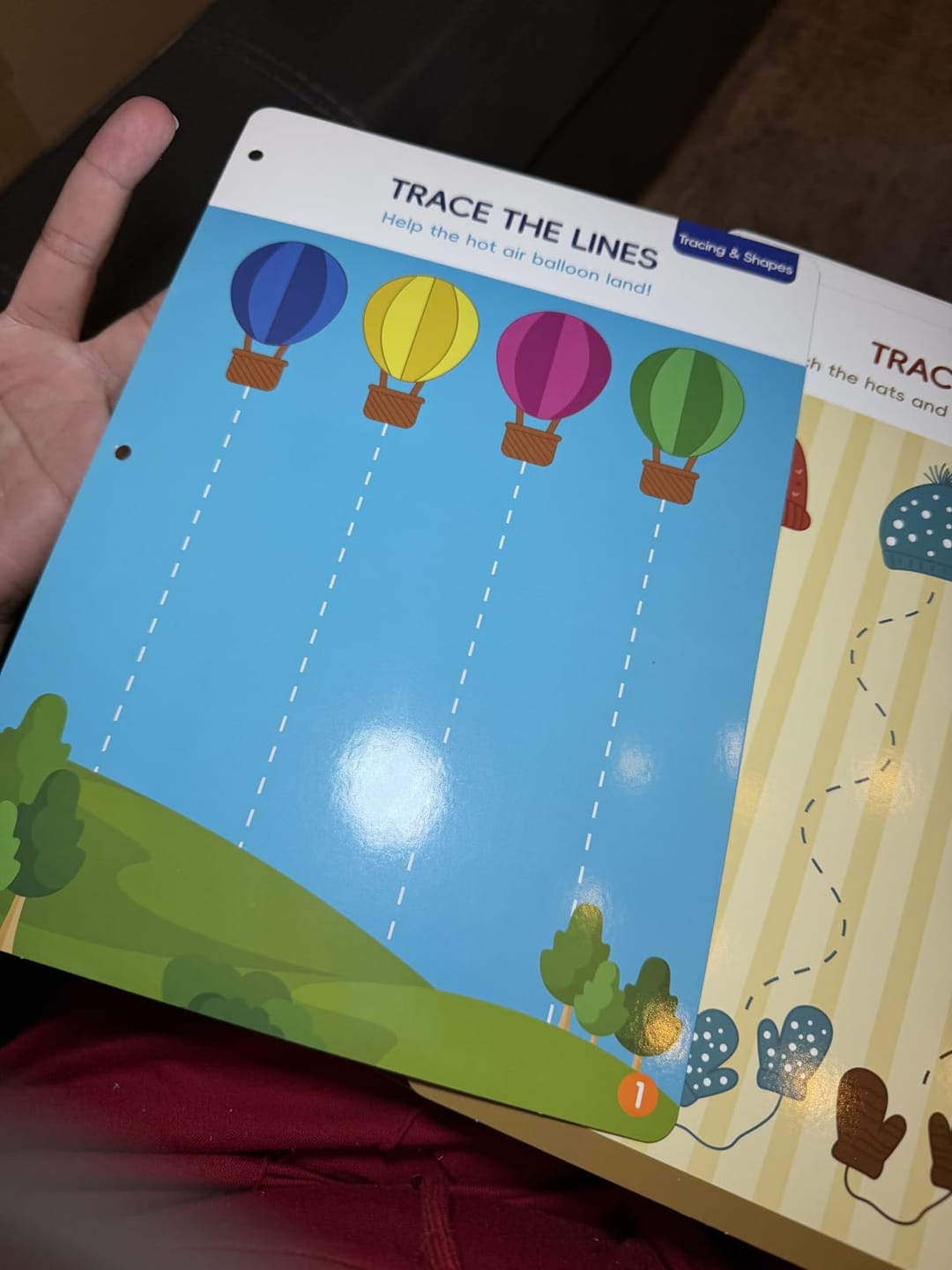 Customer photo review of Magic Grooved Writing Practice Books for Kids Ages 3-8