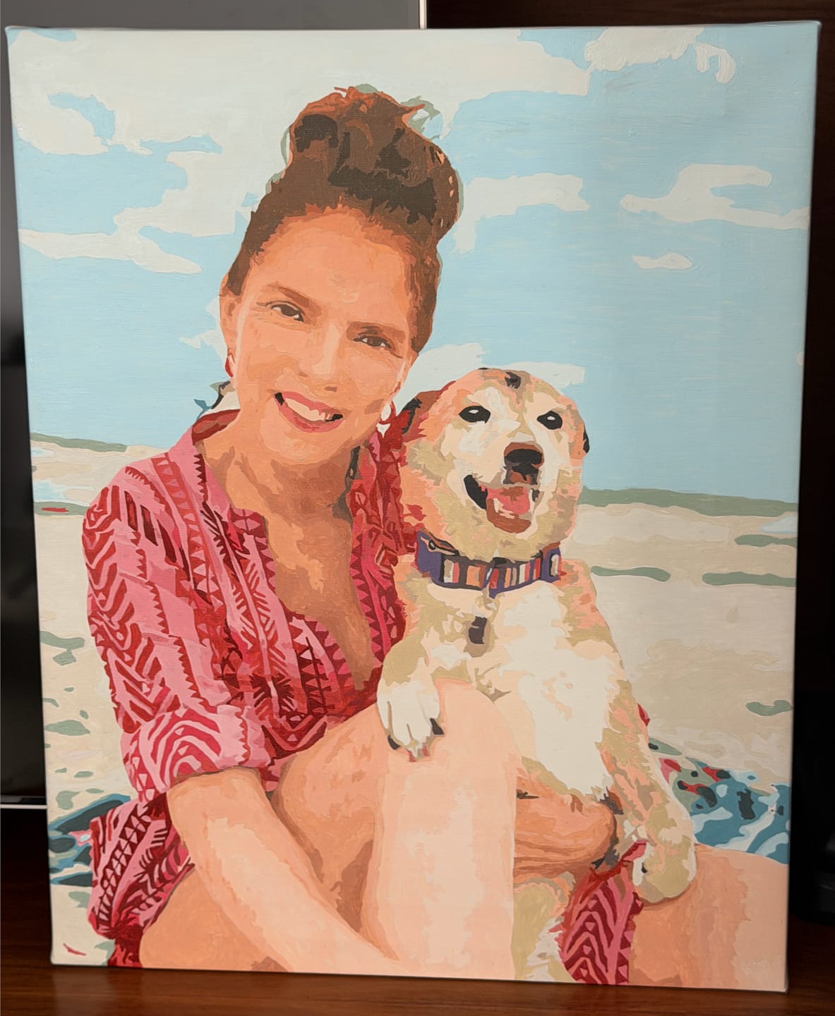 Customer photo review of Custom Paint by Numbers Kit