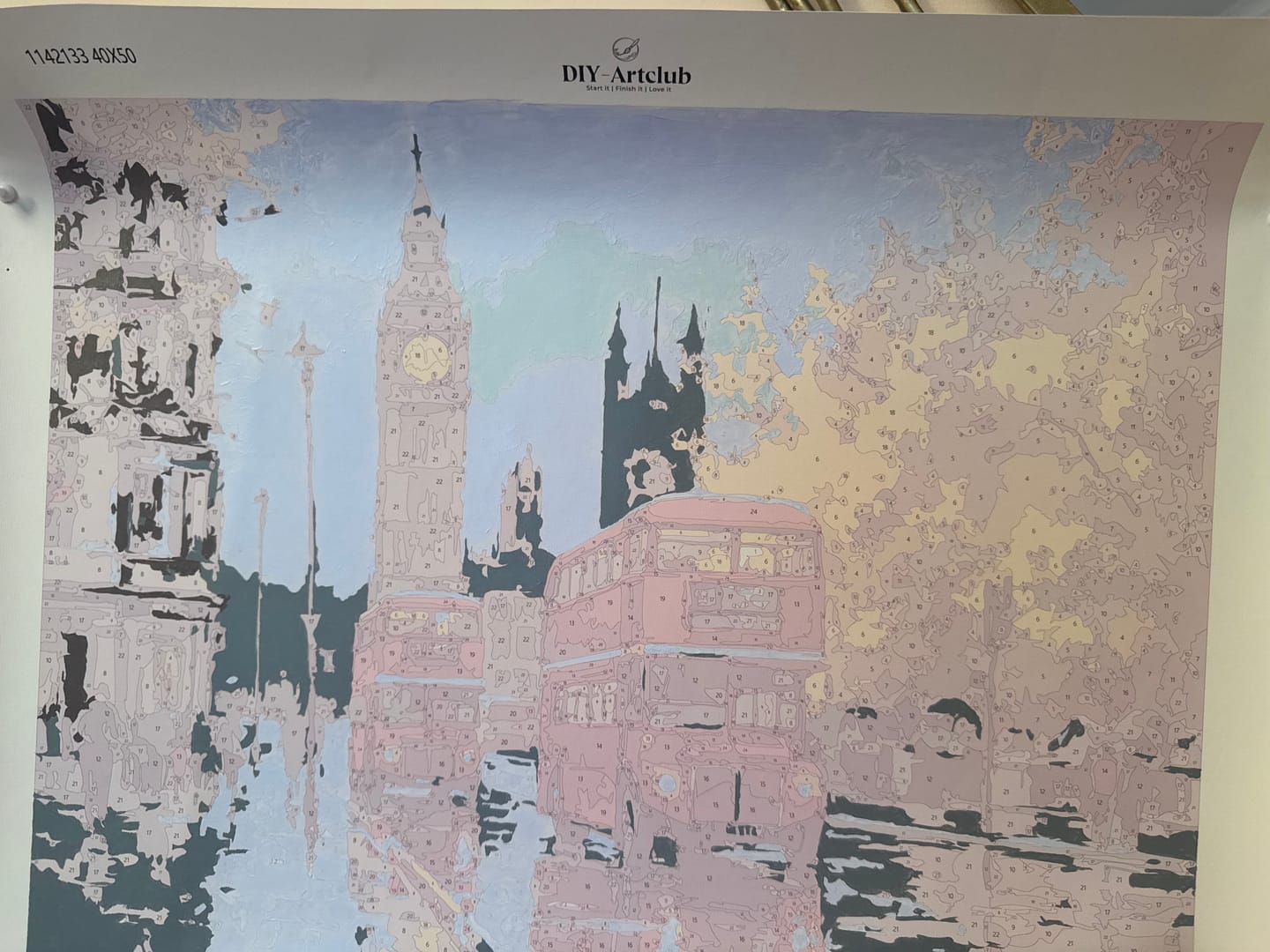 Customer photo review of Timeless London | Paint by Number