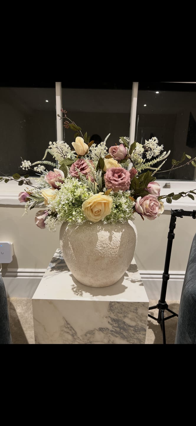 Customer photo review of Faux Arrangement - Blush Rose