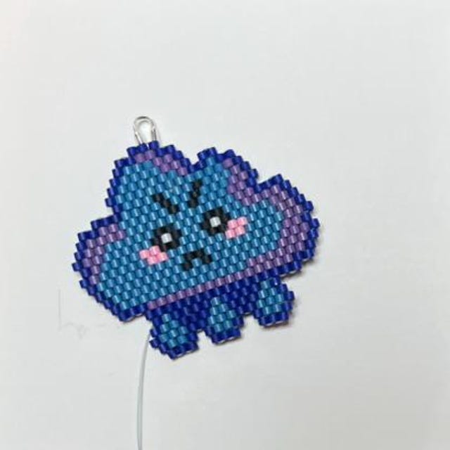 Customer photo review of Rain Cloud Brick Digital Bead Pattern