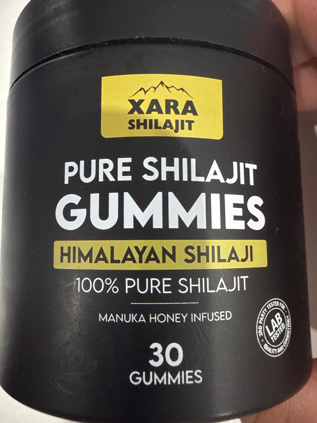 Customer photo review of XARA SHILAJIT® Pure Shilajit Gummies