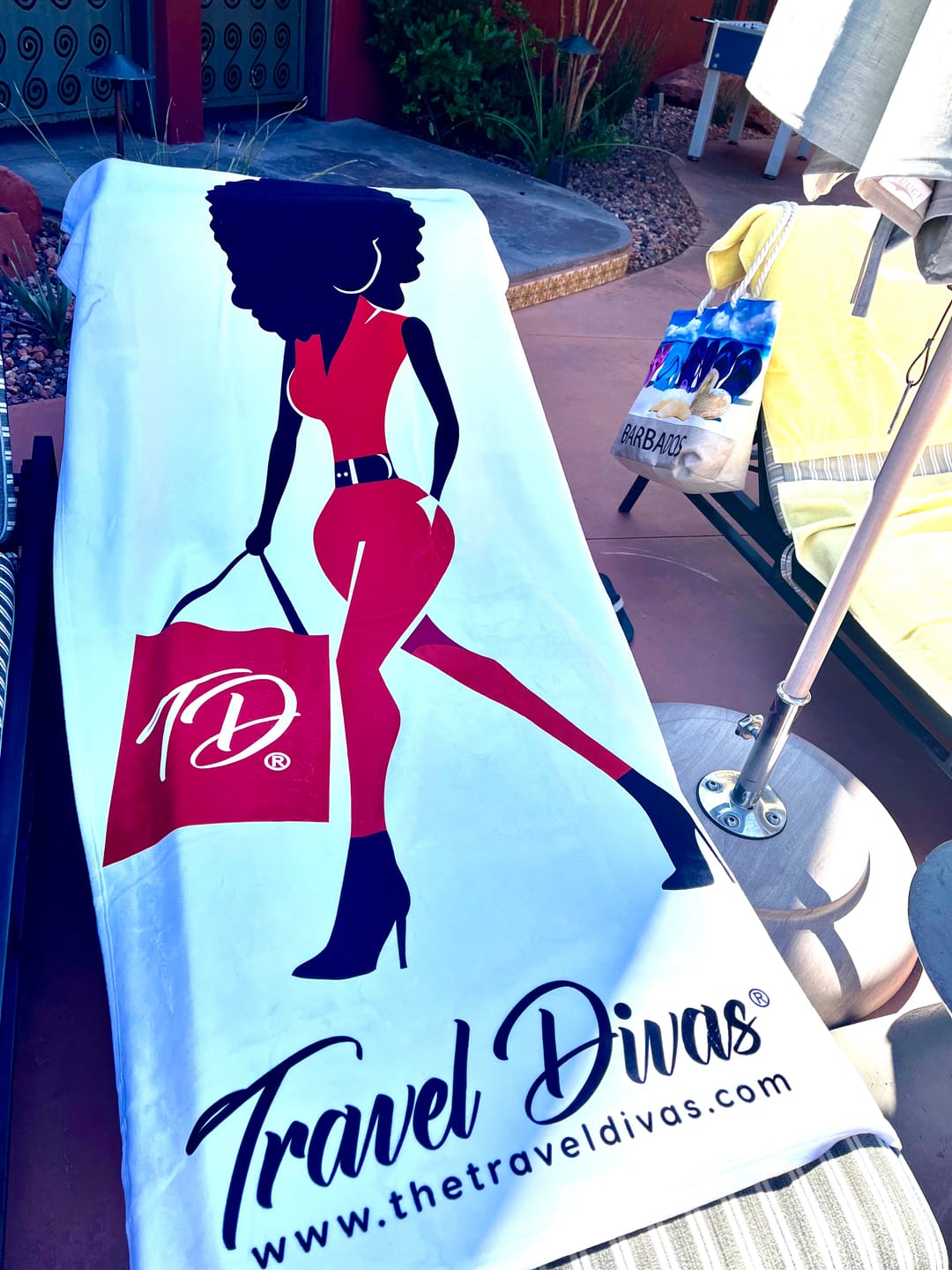 Customer photo review of Roxie Beach Towel