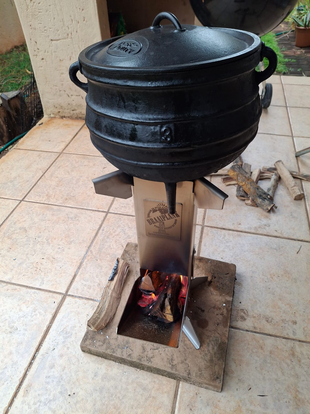 Customer photo review of BraaiPlank™ ROCKETSTOVE+ with Carry Bag