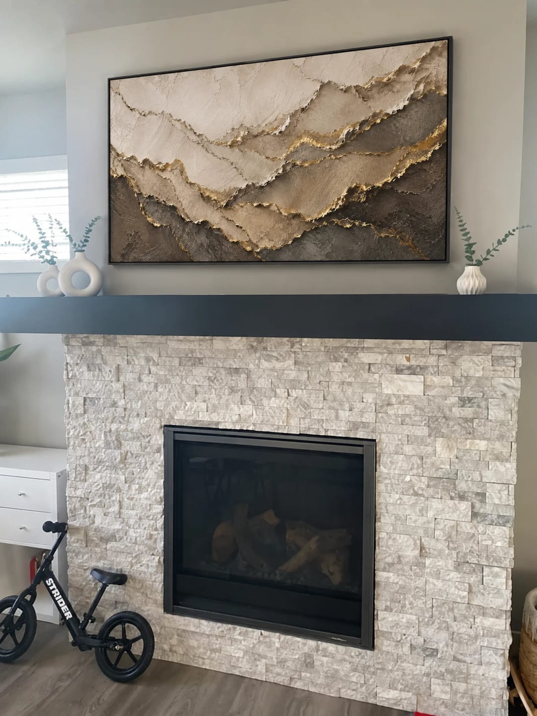 Customer photo review of Textured & Impasto Art｜Gilded Stone Layers