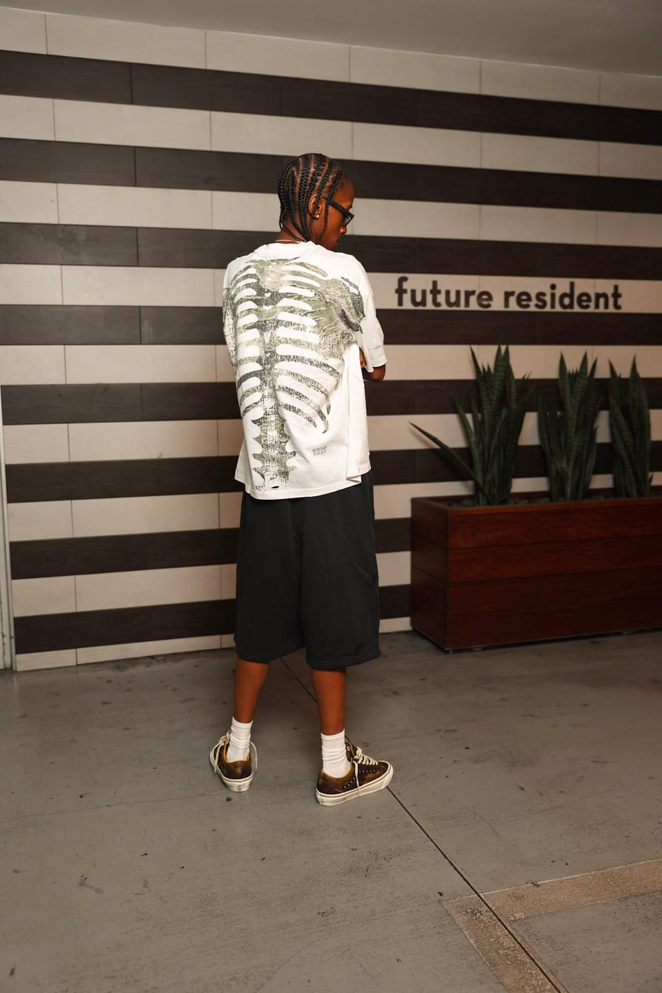 Customer photo review of Boredom Kills Tomorrow Tee White