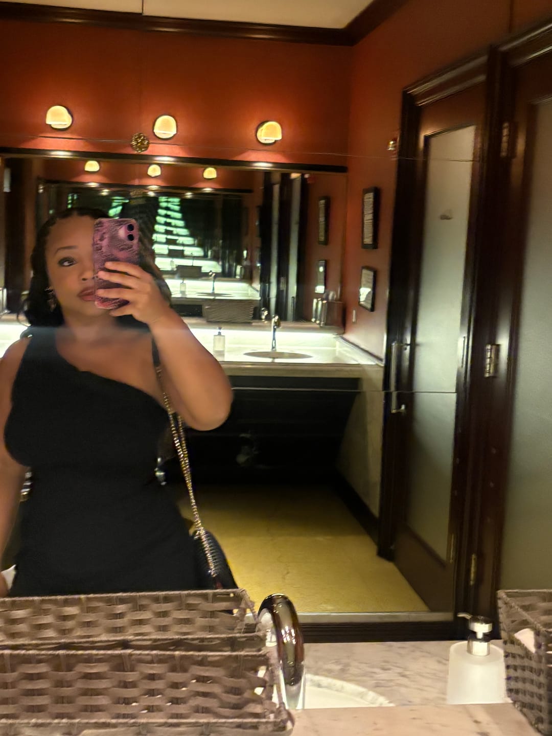 Customer photo review of #4 Medium Brown Body Wave Human Crochet Hair