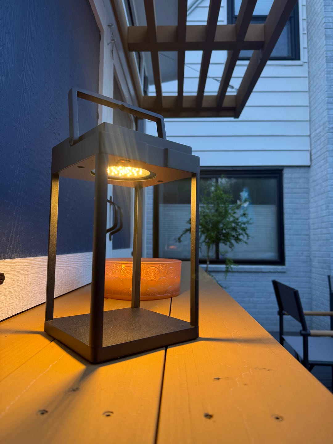 Customer photo review of Luxury Metal Solar Lantern