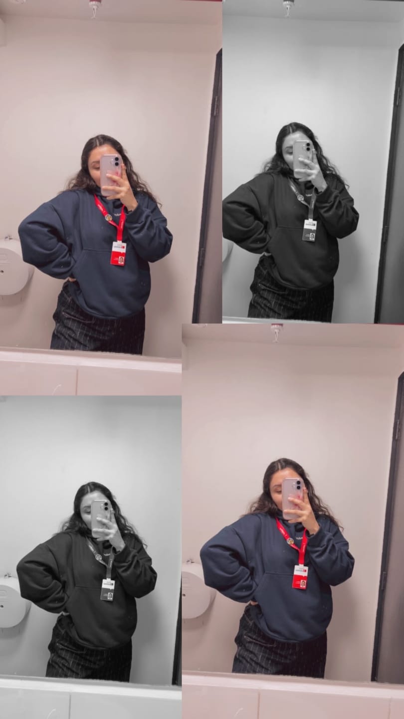 Customer photo review of POLERÓN HOODIE AZUL MARINO - OVERSIZE CON GORRO LOGO BORDADO