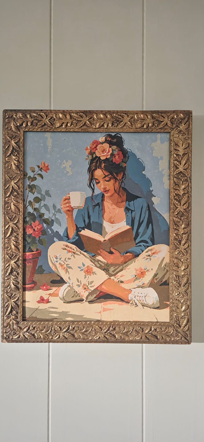 Customer photo review of Floral Escape | Paint by Number