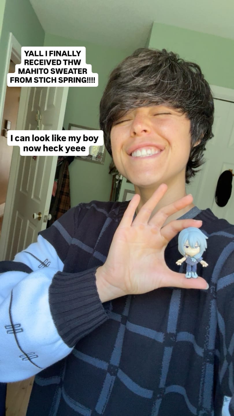 Customer photo review of Curse Sweater Preorder