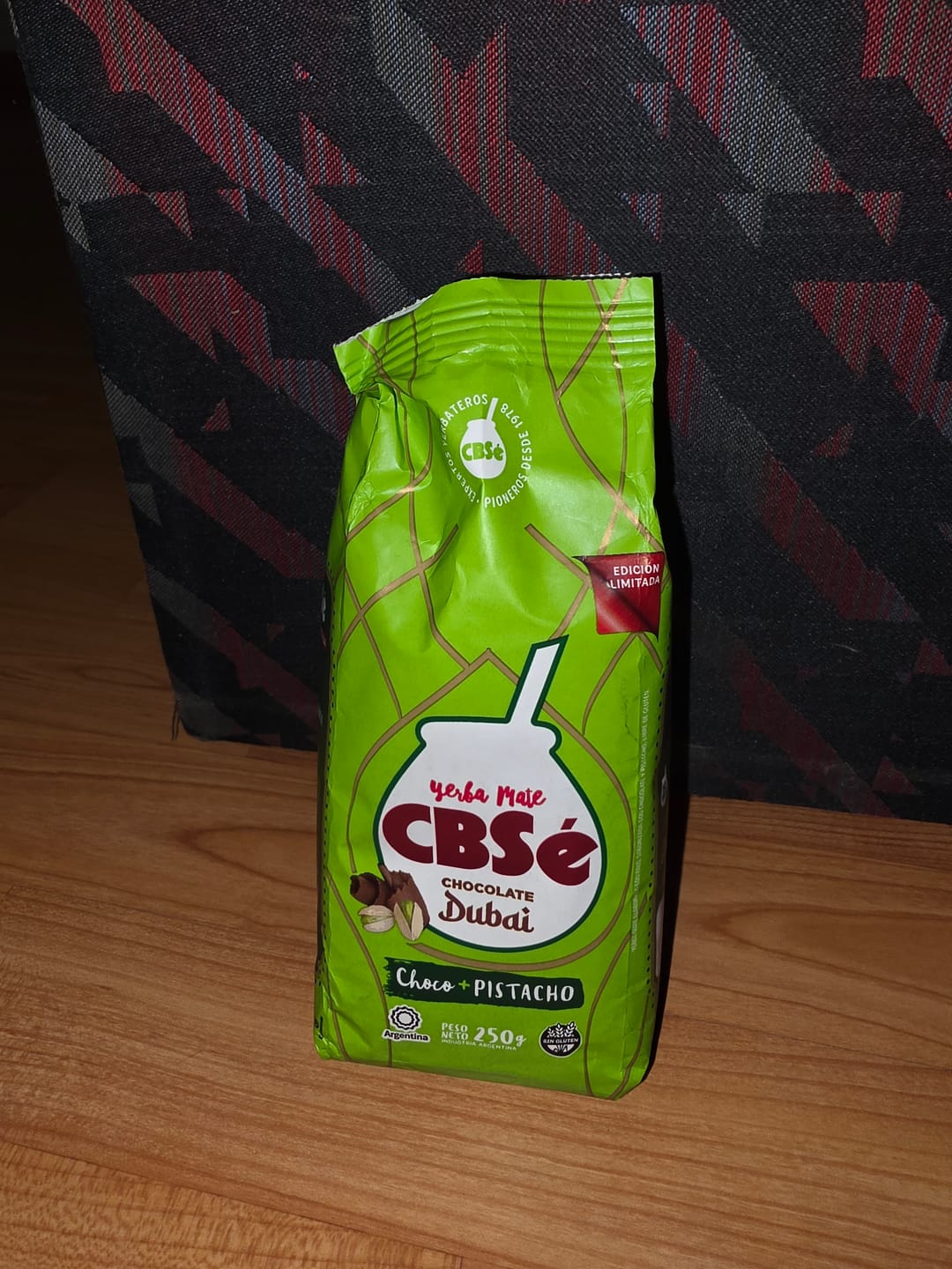 Customer photo review of CBSé Chocolate Dubai — Yerba Maté Choco & Pistache 250g