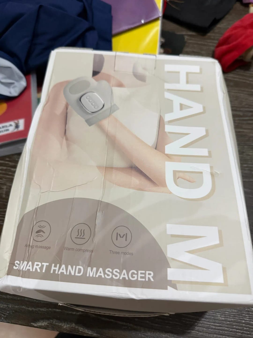 Customer photo review of Handmassagegerät mit Wärme & Kompression