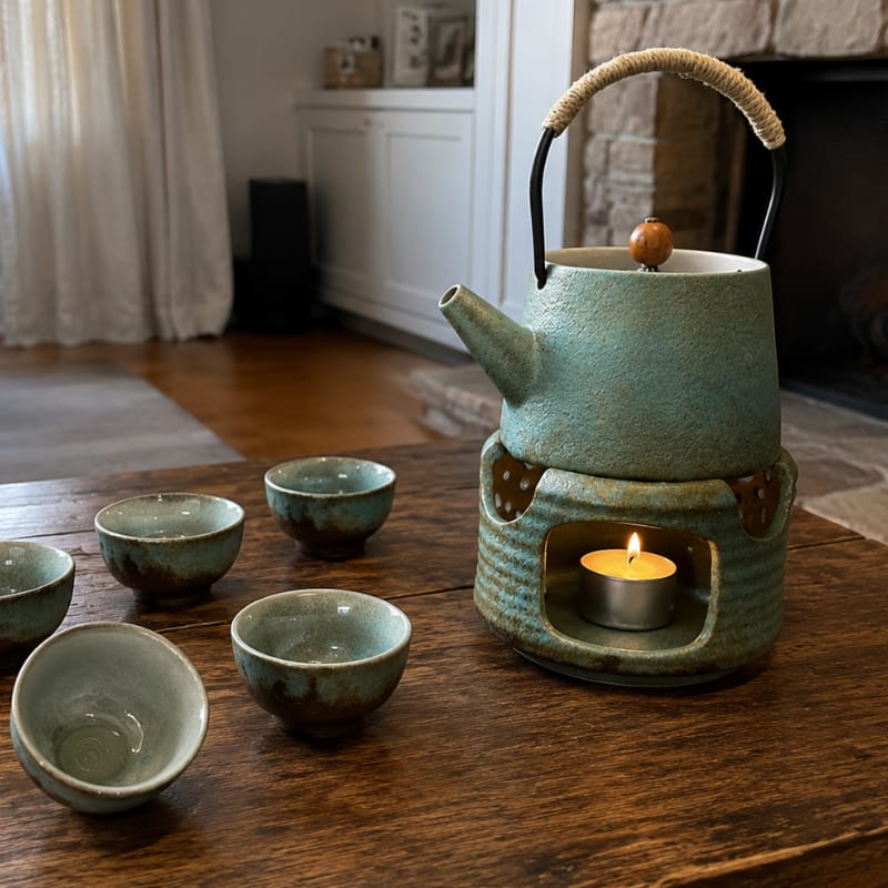 Customer photo review of Reika Ceramic Travel Tea Set