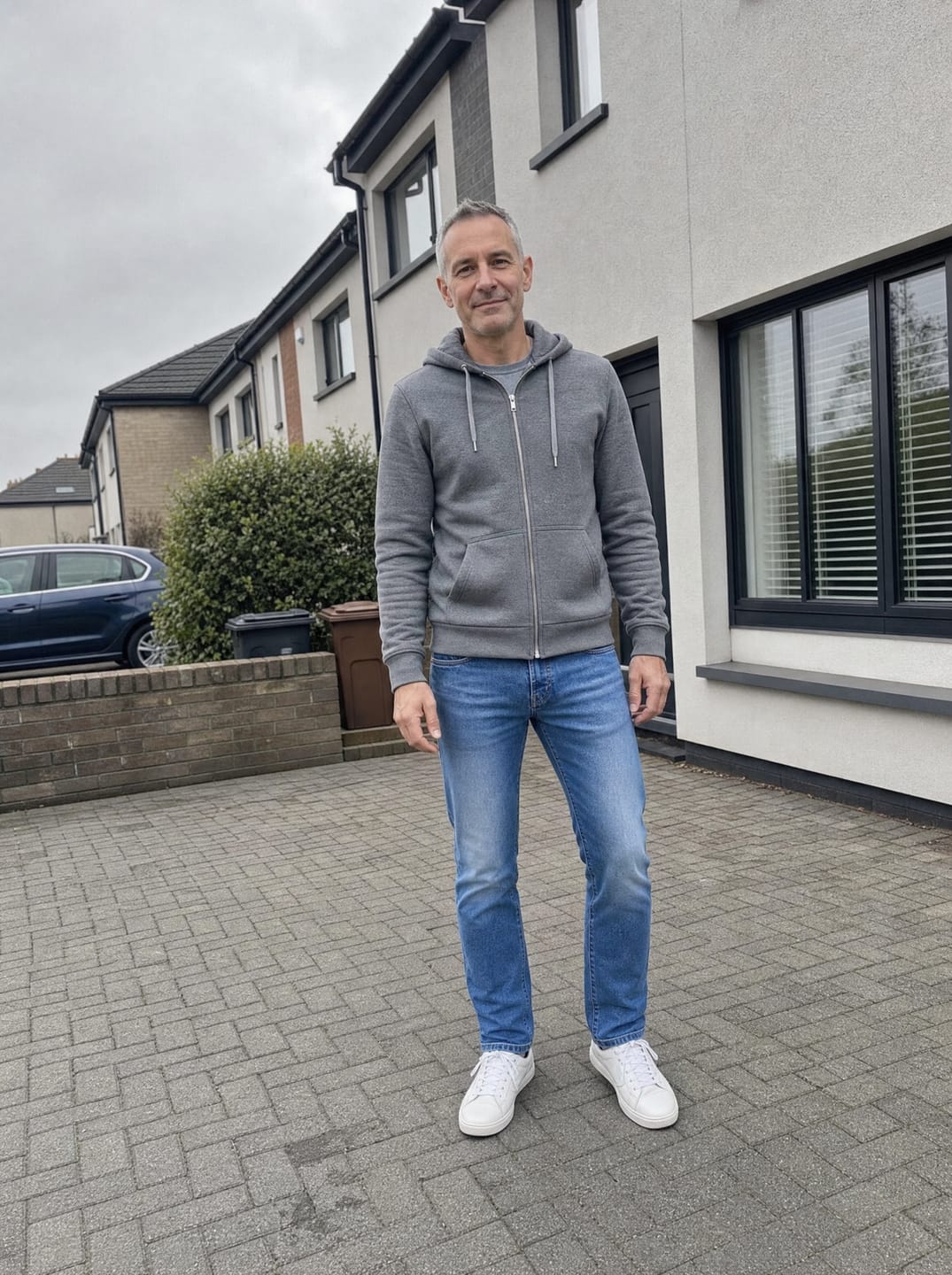 Customer photo review of The Precision Jeans – Stone Blue