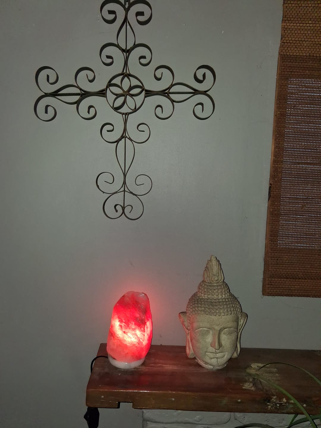 Customer photo review of SALT LAMP Crystal Natural Marble Base 2-4kg
