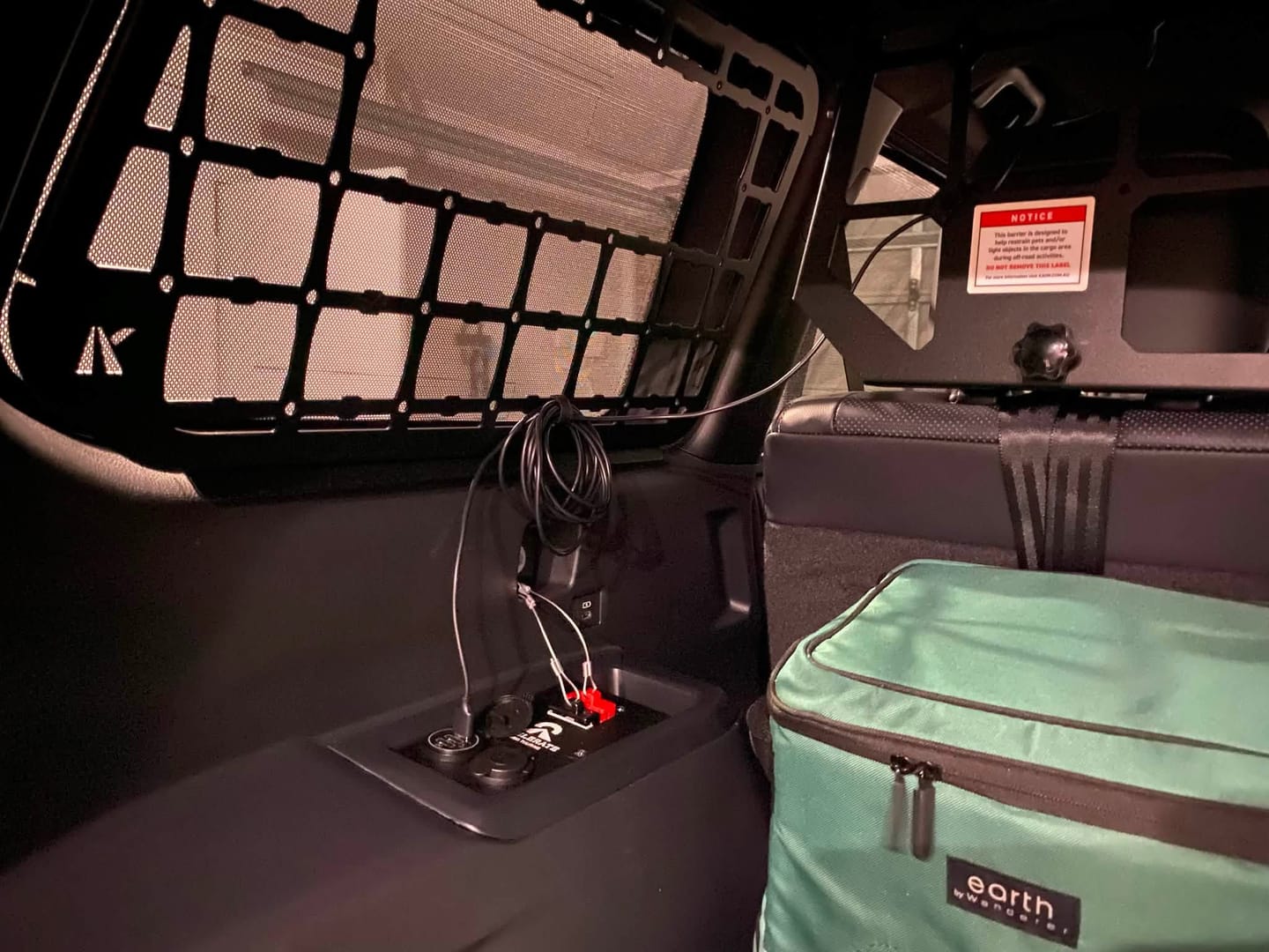 Customer photo review of Socket Bank - Prado LC250 Series - Rear Cupholder for Underfloor Dual Battery System