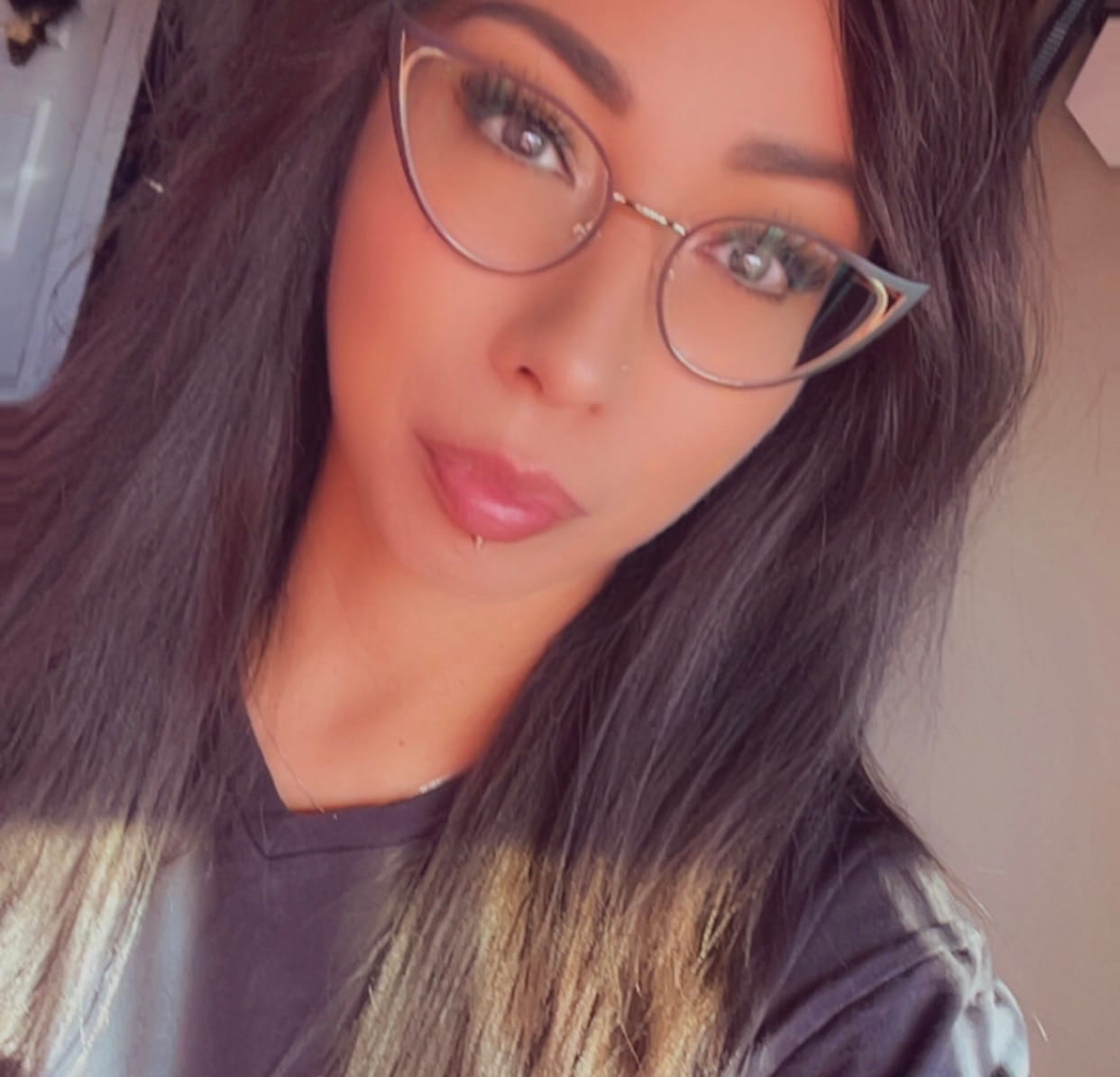 Customer photo review of Tansy Eyeglasses