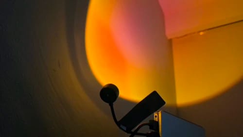 Customer photo review of Sunset Projection Lamp