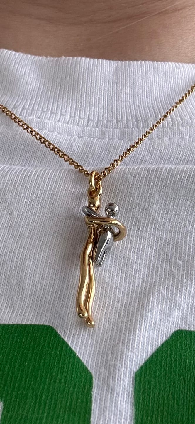Customer photo review of Baby Hug Necklace