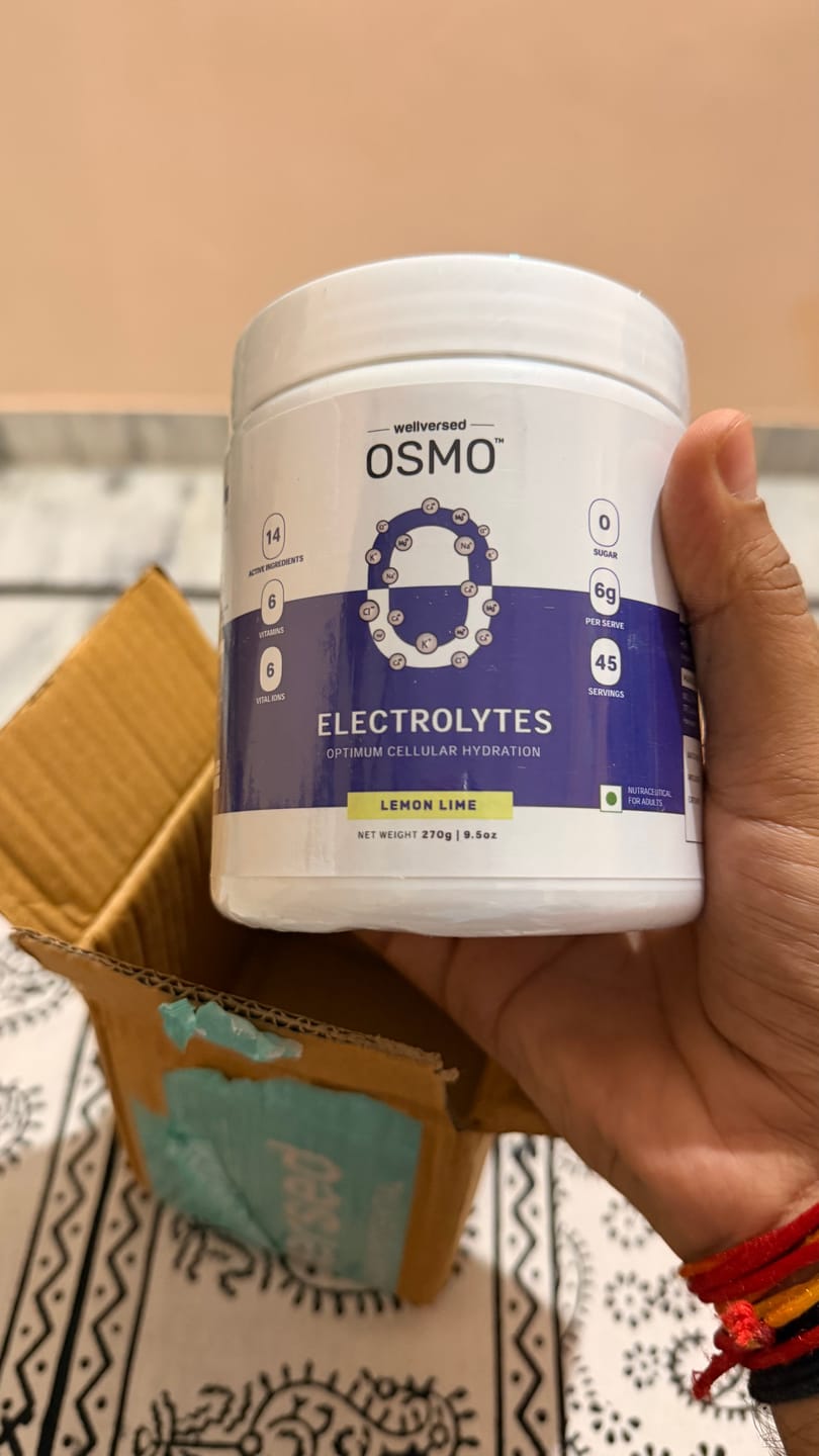 Customer photo review of OSMO Electrolyte Jar Duo – Valencia Orange (45 Servings) + Lemon & Lime (45 Servings)